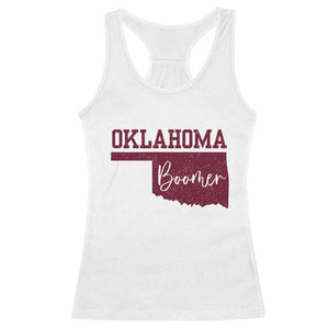 Oklahoma Boomer Racerback Tank Top TS10 White Print Your Wear