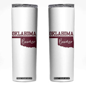 Oklahoma Boomer Skinny Tumbler TS10 White Print Your Wear