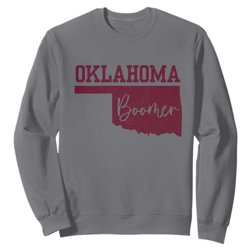 Oklahoma Boomer Sweatshirt TS10 Charcoal Print Your Wear