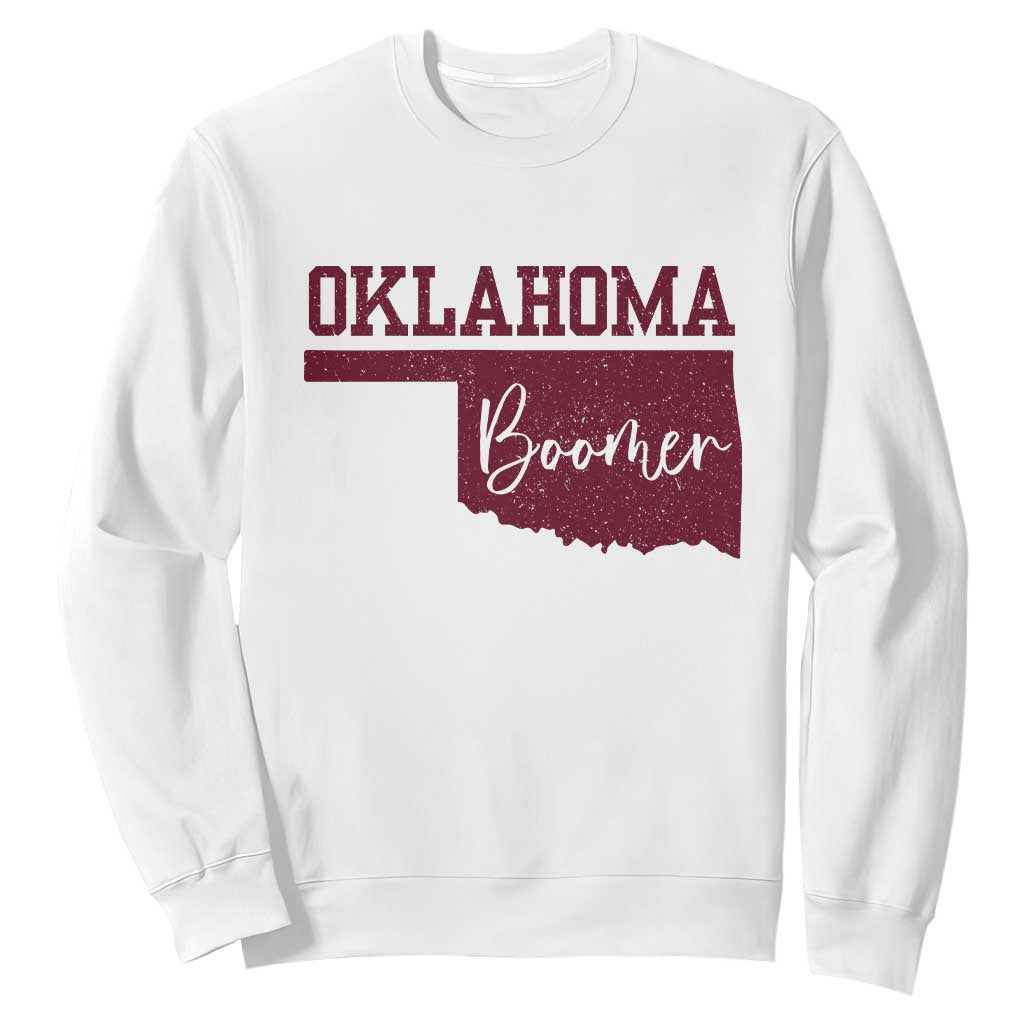 Oklahoma Boomer Sweatshirt TS10 White Print Your Wear
