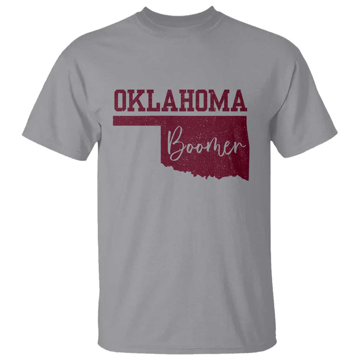 Oklahoma Boomer T Shirt TS10 Sport Gray Print Your Wear