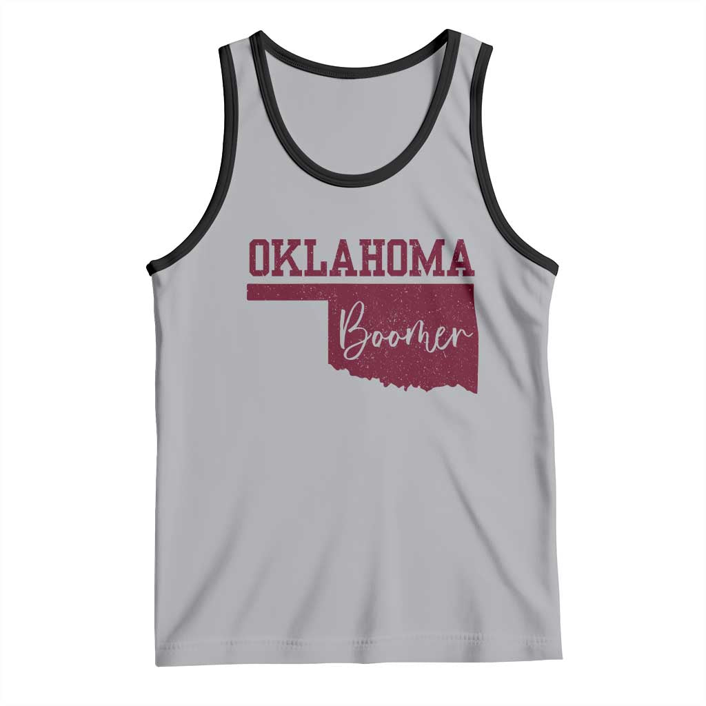 Oklahoma Boomer Tank Top TS10 Athletic Heather Black Print Your Wear