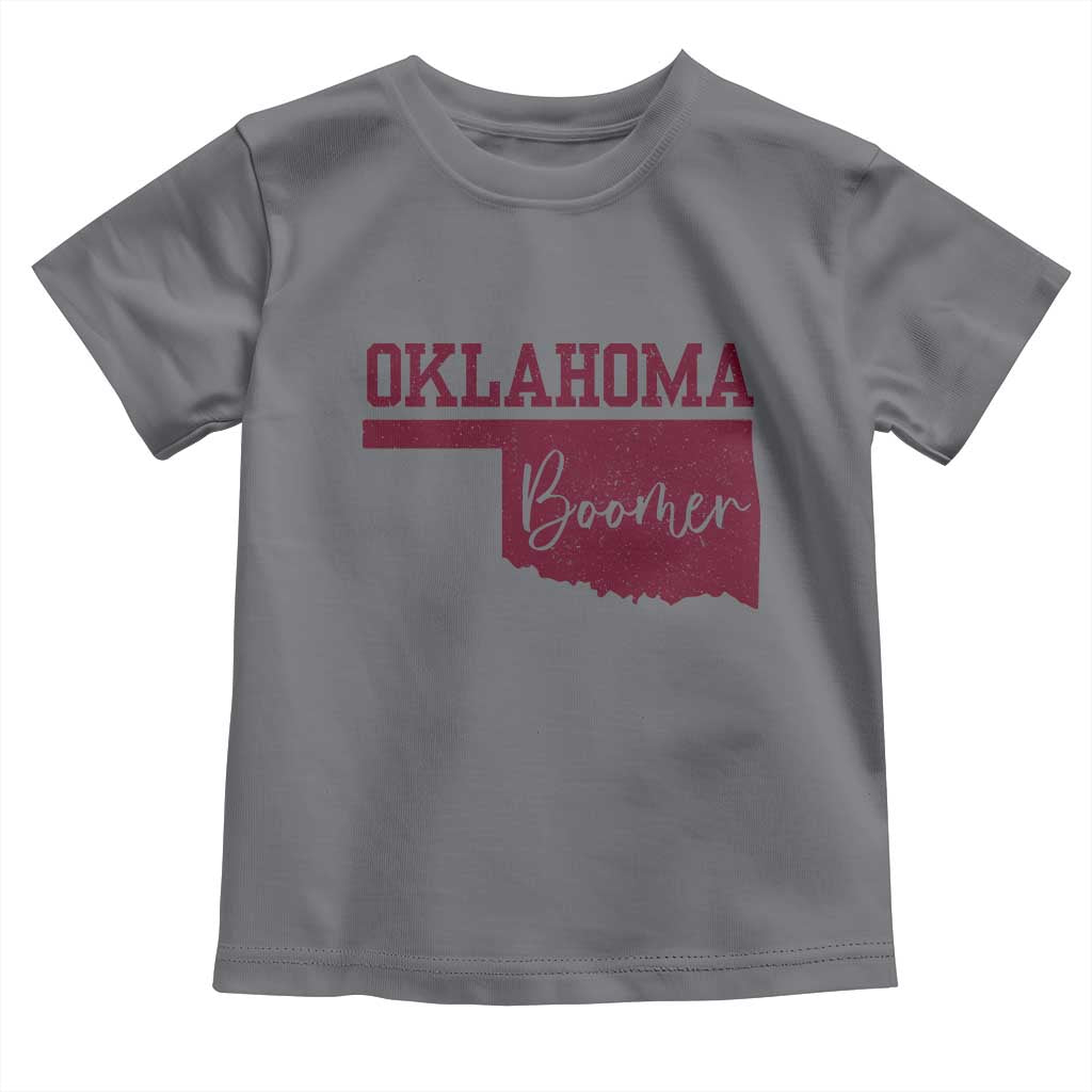 Oklahoma Boomer Toddler T Shirt TS10 Charcoal Print Your Wear