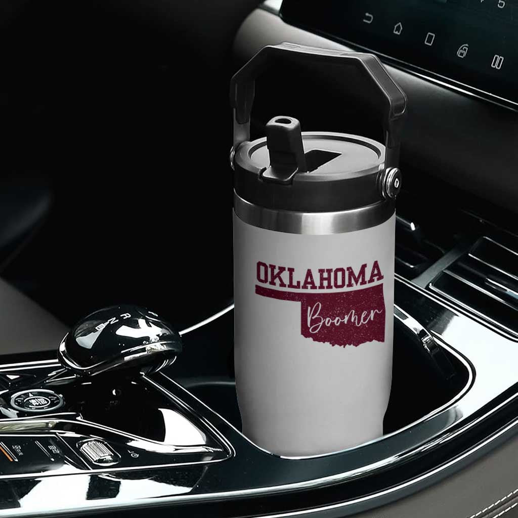 Oklahoma Boomer Flip Straw Tumbler TS10 Print Your Wear