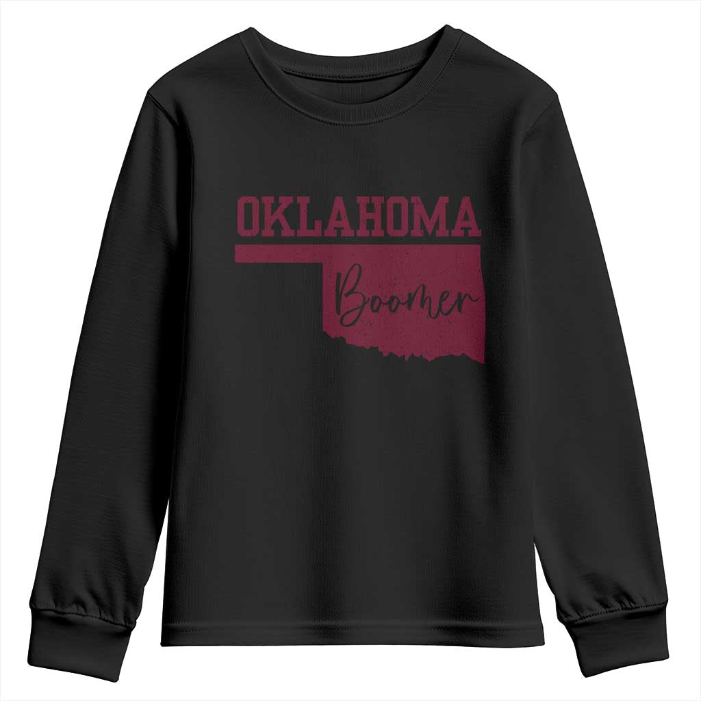 Oklahoma Boomer Youth Sweatshirt TS10 Black Print Your Wear