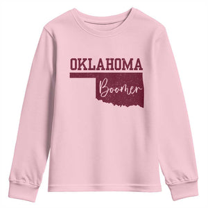 Oklahoma Boomer Youth Sweatshirt TS10 Light Pink Print Your Wear