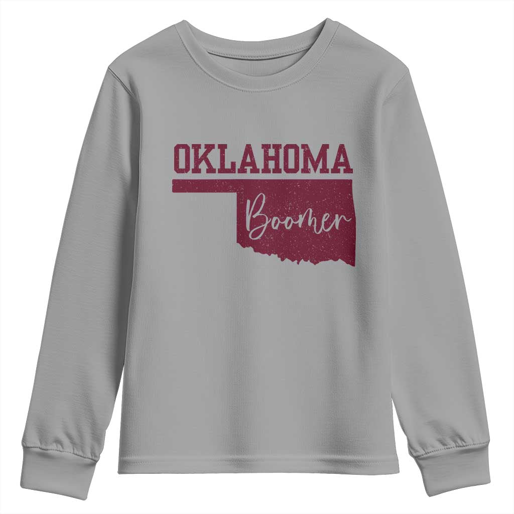 Oklahoma Boomer Youth Sweatshirt TS10 Sport Gray Print Your Wear