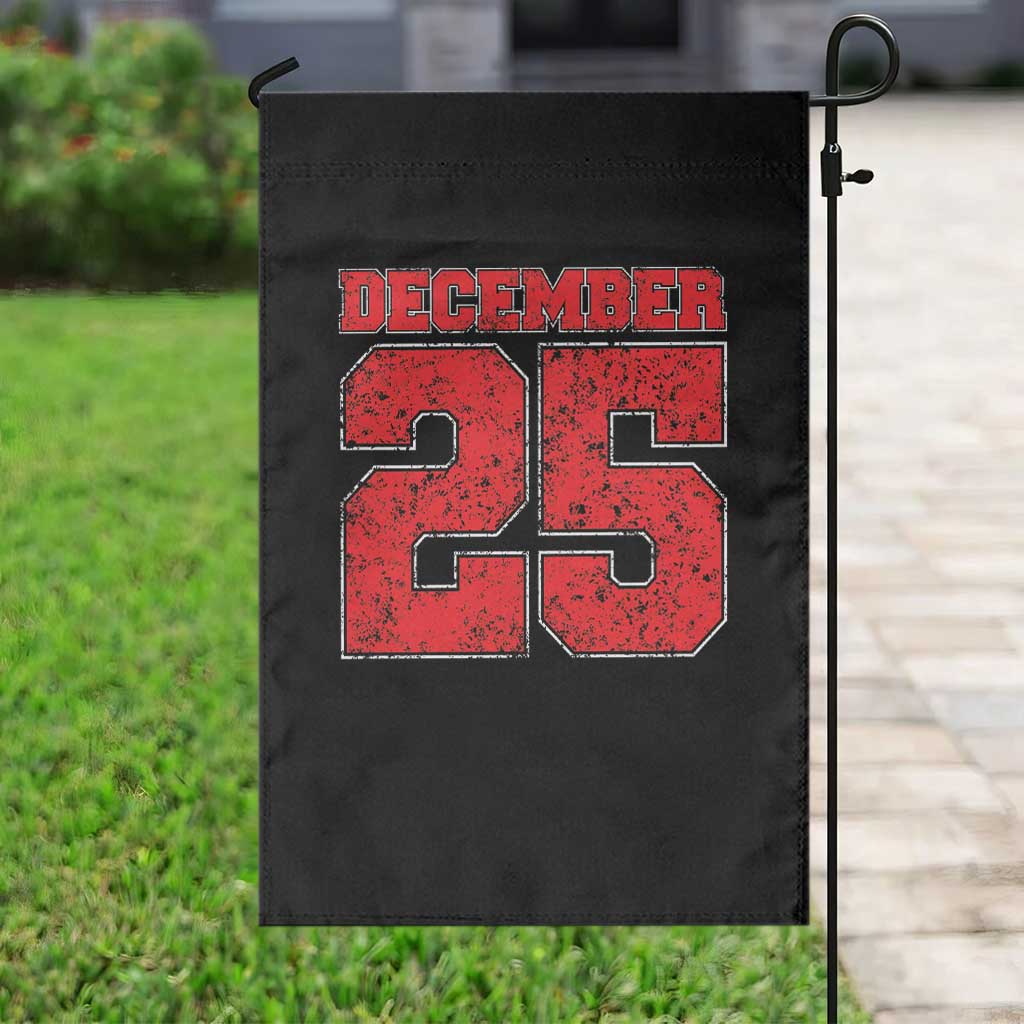 Retro December 25 Christmas Garden Flag Vintage Holiday TS10 Print Your Wear