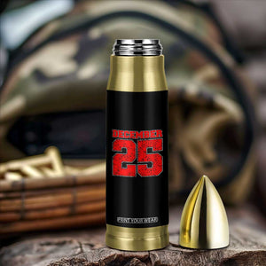 Retro December 25 Christmas Bullet Tumbler Vintage Holiday TS10 Print Your Wear
