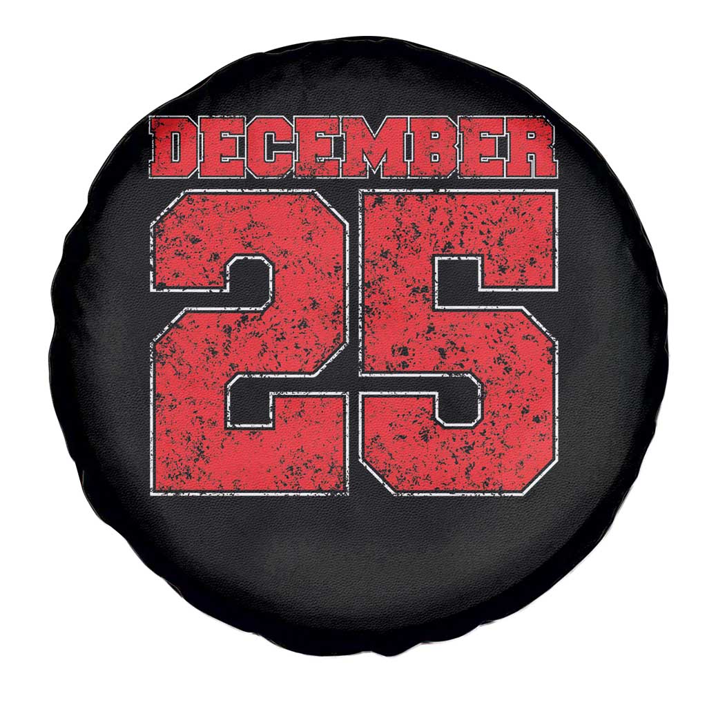 Retro December 25 Christmas Spare Tire Cover Vintage Holiday TS10 Print Your Wear