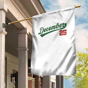 Retro Christmas December 25 Garden Flag Retro Vintage Script Holiday Trip TS10 Print Your Wear