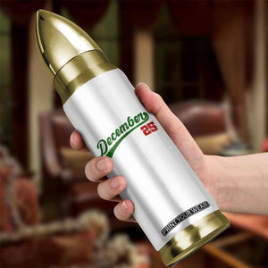 Retro Christmas December 25 Bullet Tumbler Retro Vintage Script Holiday Trip TS10 Print Your Wear