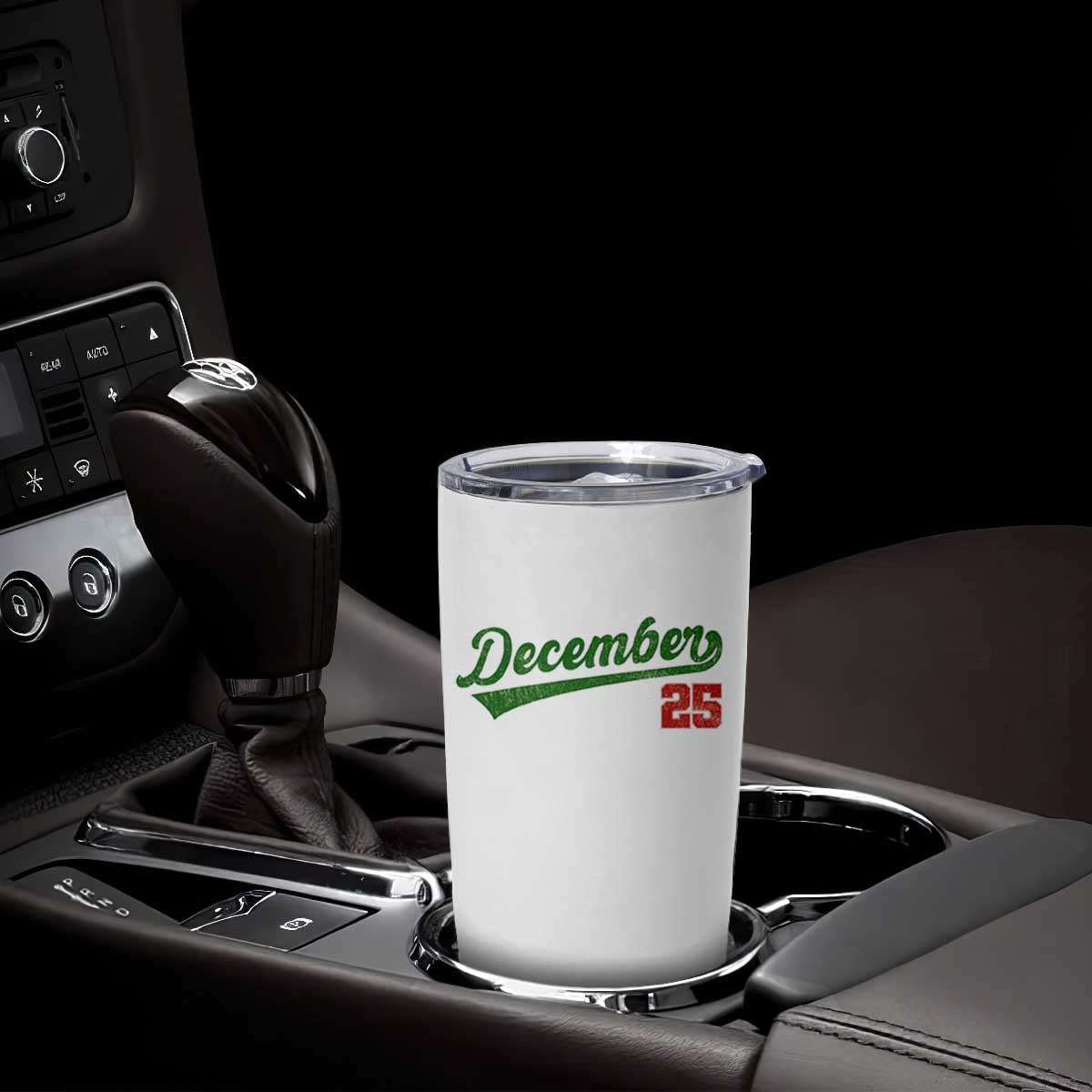 Retro Christmas December 25 Tumbler Cup Retro Vintage Script Holiday Trip TS10 Print Your Wear