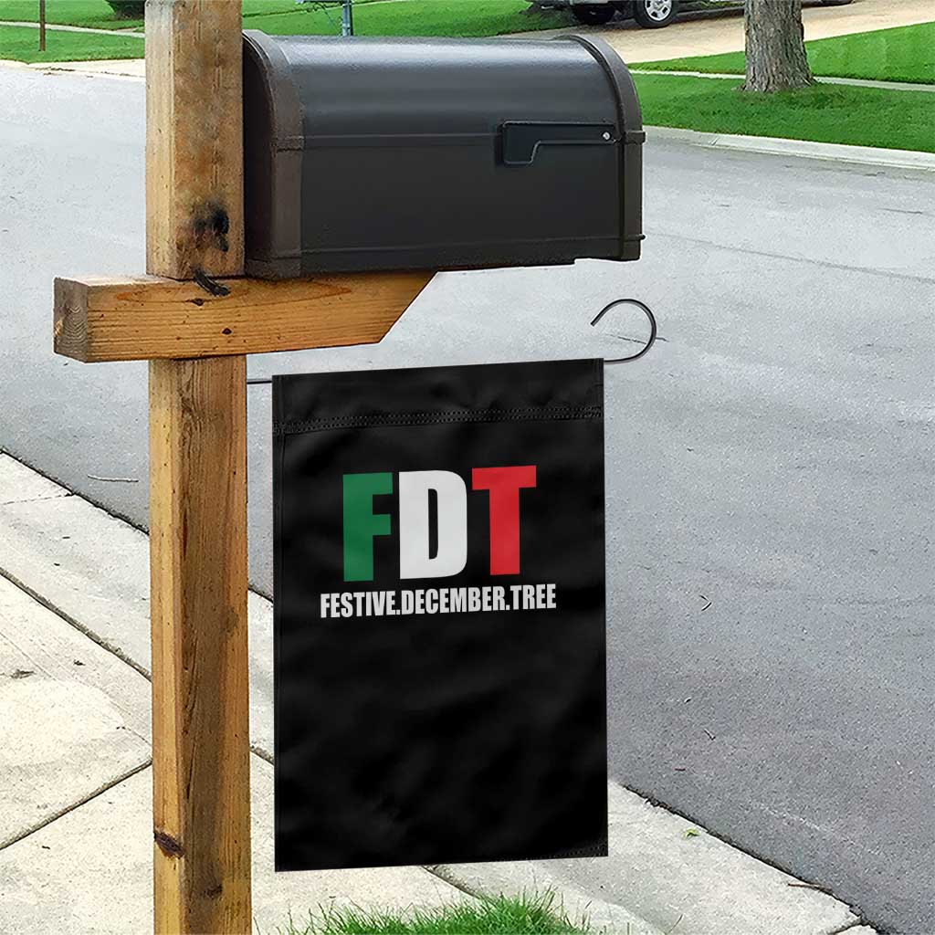 Subtle FDT Christmas Garden Flag Hidden Message Funny Festive December Tree TS10 Print Your Wear