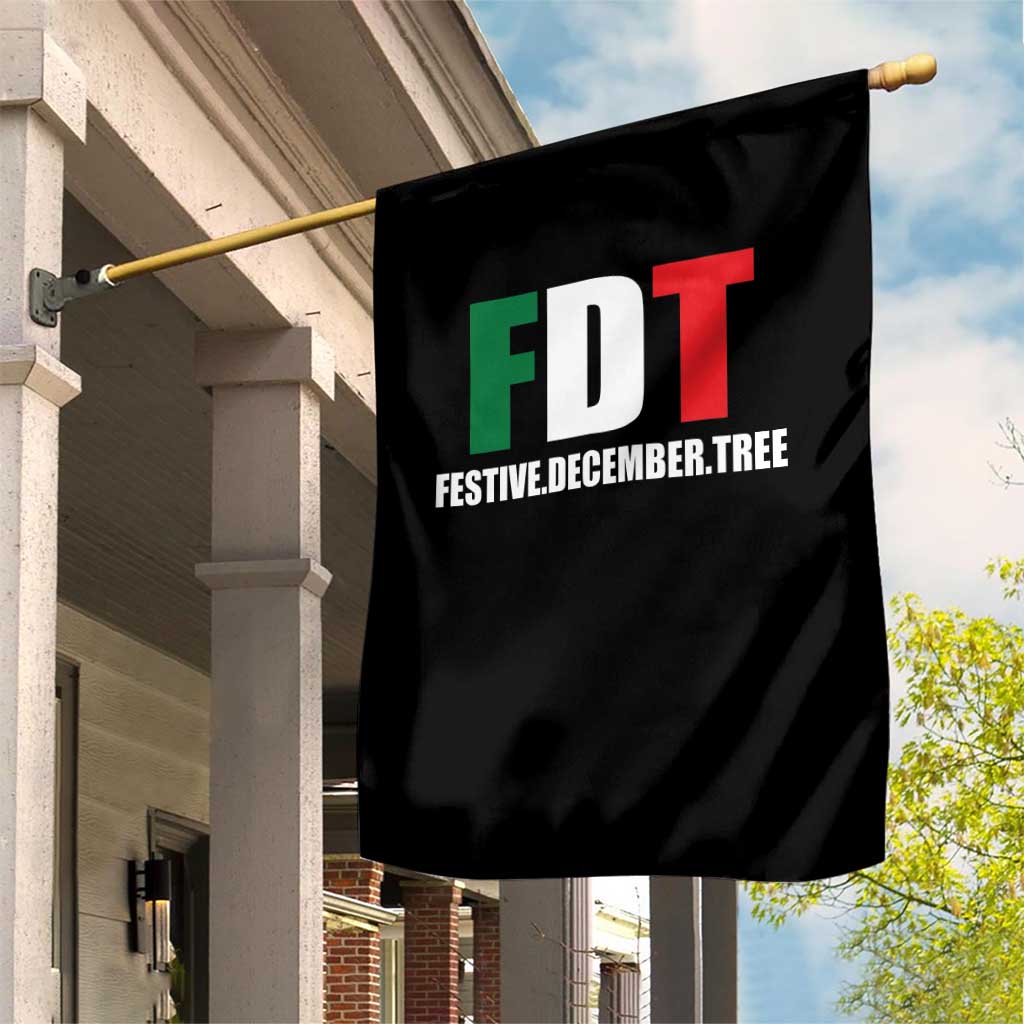 Subtle FDT Christmas Garden Flag Hidden Message Funny Festive December Tree TS10 Print Your Wear