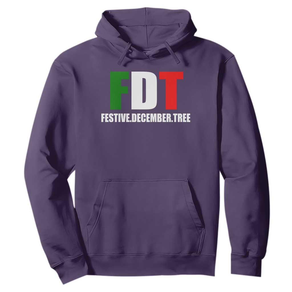 Subtle FDT Christmas Hoodie Hidden Message Funny Festive December Tree TS10 Purple Print Your Wear