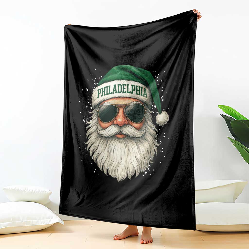 Christmas Philadelphia Fan Throw Blanket Funny Retro Santa Philly Lovers TS10 Print Your Wear