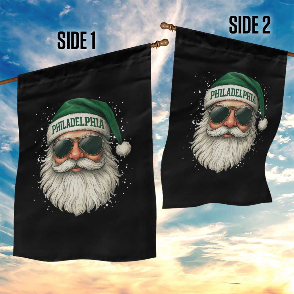 Christmas Philadelphia Fan Garden Flag Funny Retro Santa Philly Lovers TS10 Print Your Wear