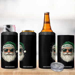 Christmas Philadelphia Fan 4 in 1 Can Cooler Tumbler Funny Retro Santa Philly Lovers TS10 Print Your Wear