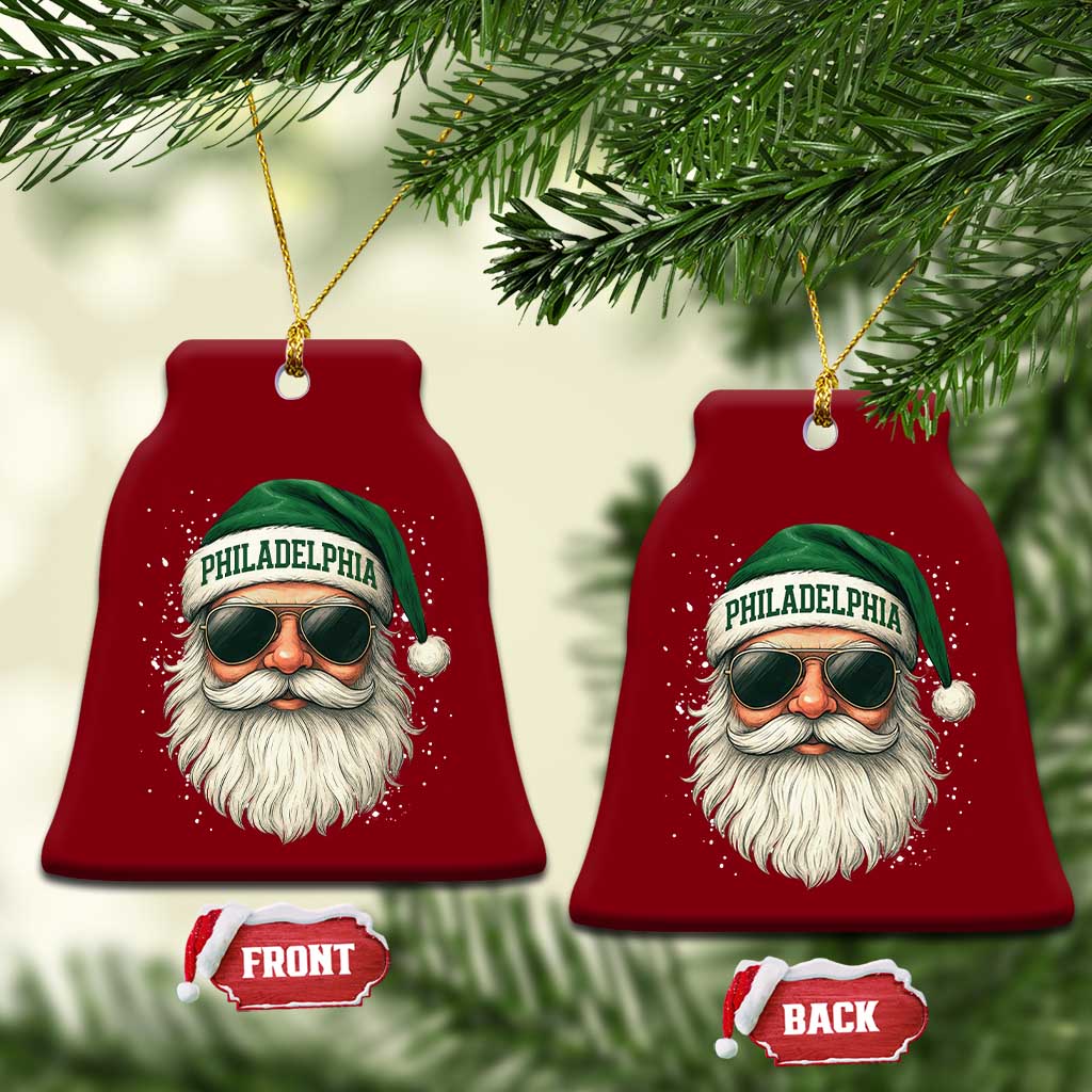 Christmas PFE Ceramic Ornament Funny Retro Santa Philly Lovers TS10 Print Your Wear