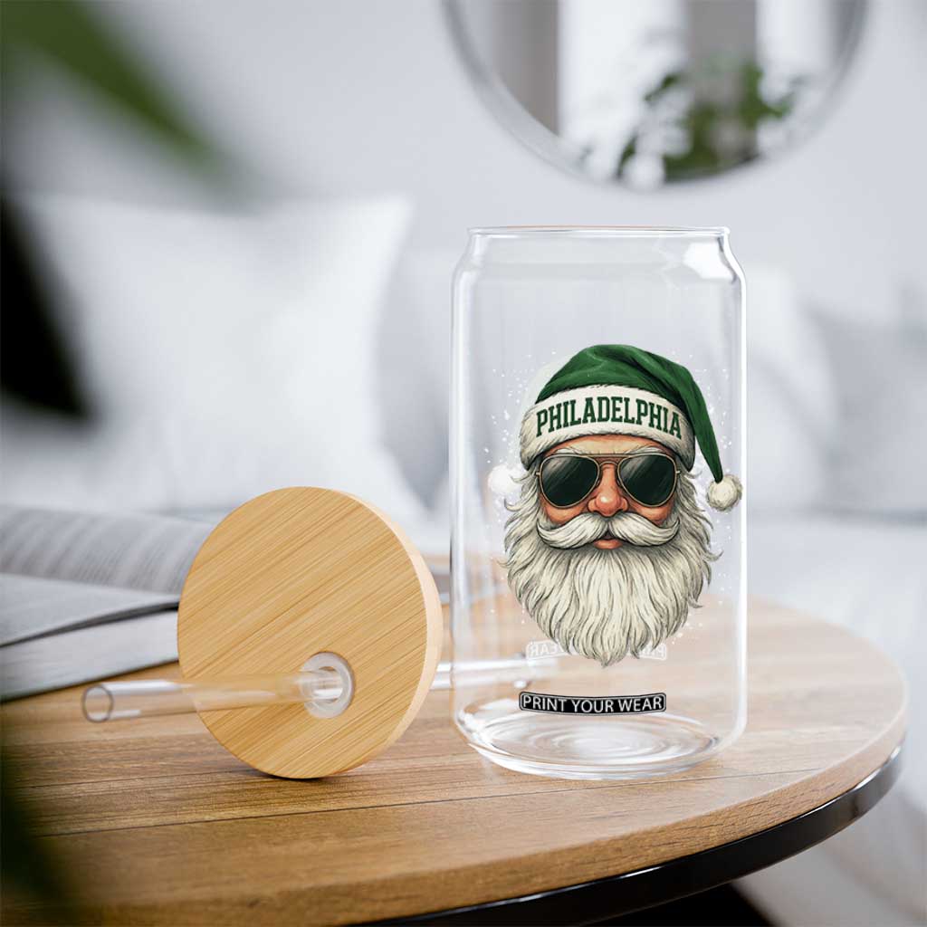 Christmas PFE Glass Can Funny Retro Santa Philly Lovers TS10 Print Your Wear