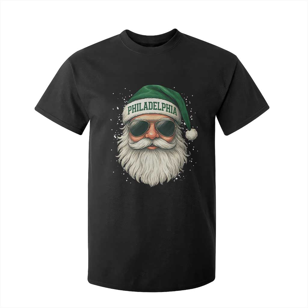 Christmas Philadelphia Fan T Shirt For Kid Funny Retro Santa Philly Lovers TS10 Black Print Your Wear