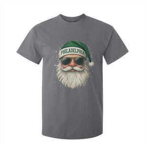 Christmas Philadelphia Fan T Shirt For Kid Funny Retro Santa Philly Lovers TS10 Charcoal Print Your Wear