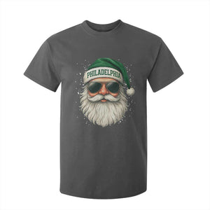 Christmas Philadelphia Fan T Shirt For Kid Funny Retro Santa Philly Lovers TS10 Dark Heather Print Your Wear