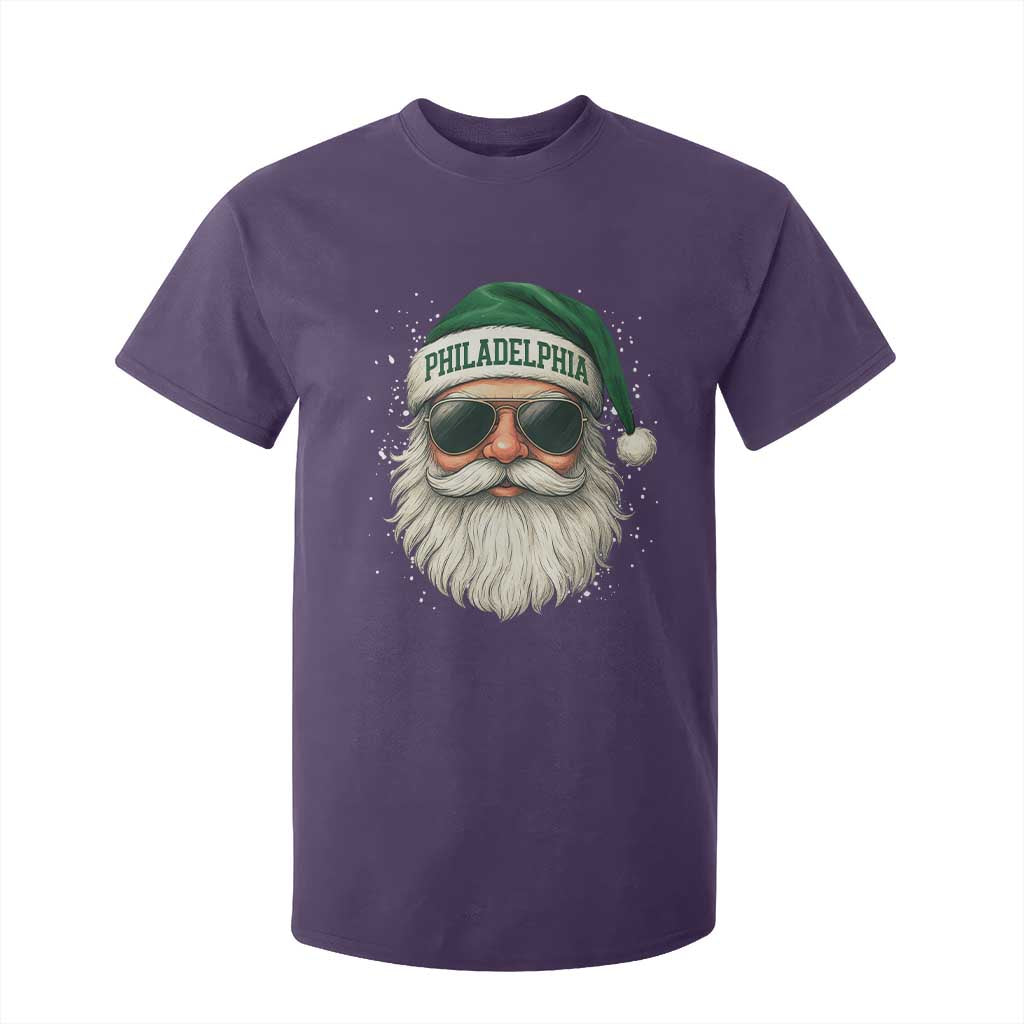 Christmas Philadelphia Fan T Shirt For Kid Funny Retro Santa Philly Lovers TS10 Purple Print Your Wear