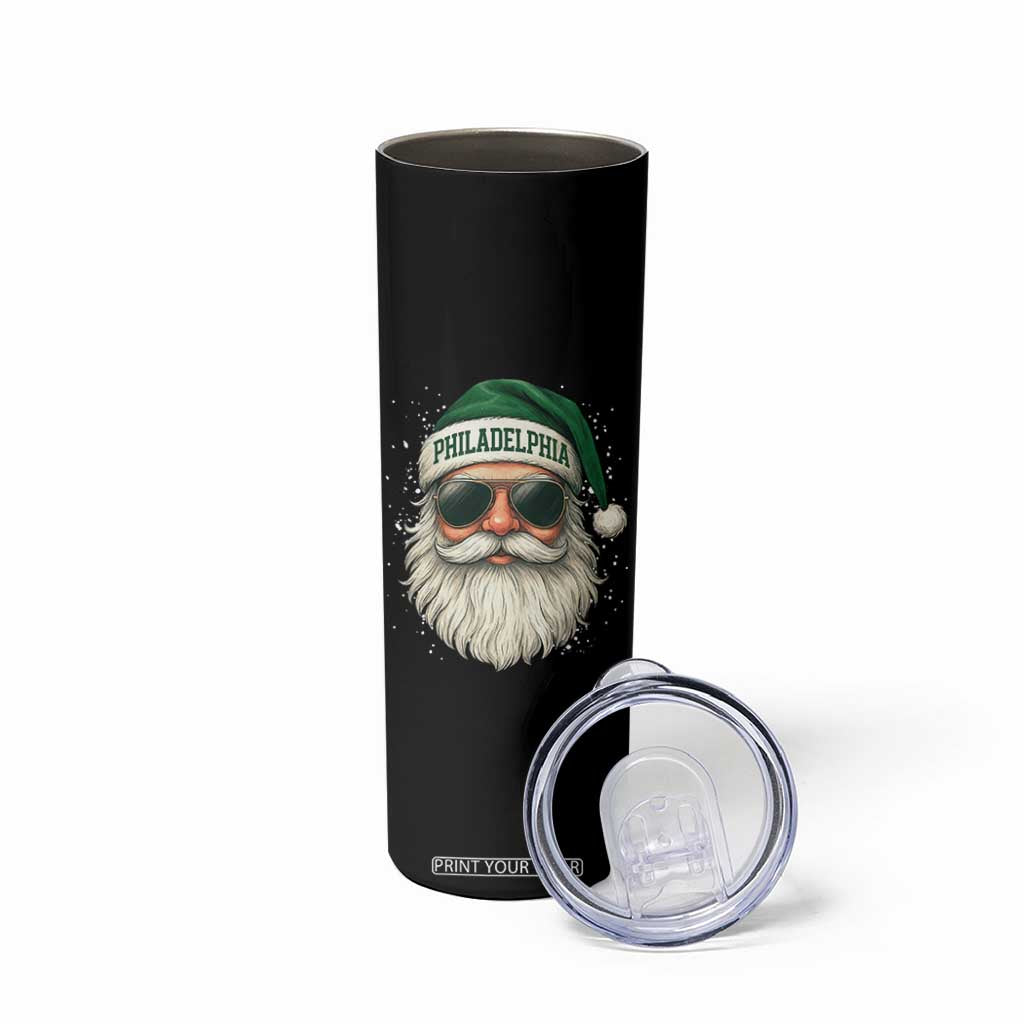 Christmas Philadelphia Fan Skinny Tumbler Funny Retro Santa Philly Lovers TS10 Print Your Wear