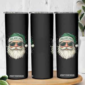 Christmas Philadelphia Fan Skinny Tumbler Funny Retro Santa Philly Lovers TS10 Print Your Wear