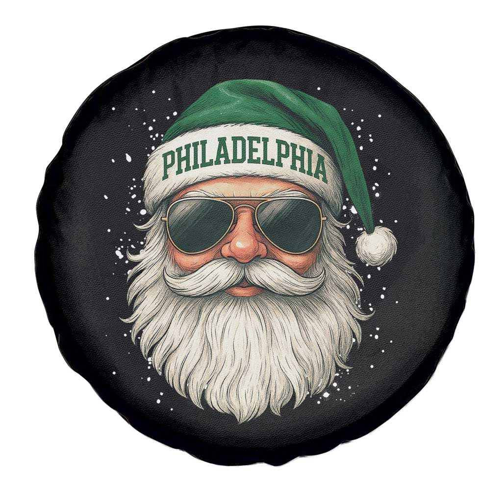 Christmas PFE Spare Tire Cover Funny Retro Santa Philly Lovers TS10 Print Your Wear