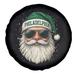 Christmas PFE Spare Tire Cover Funny Retro Santa Philly Lovers TS10 Print Your Wear
