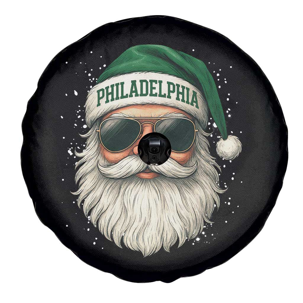 Christmas PFE Spare Tire Cover Funny Retro Santa Philly Lovers TS10 Print Your Wear