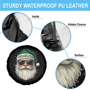 Christmas PFE Spare Tire Cover Funny Retro Santa Philly Lovers TS10 Print Your Wear