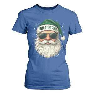 Christmas Philadelphia Fan T Shirt For Women Funny Retro Santa Philly Lovers TS10 Royal Blue Print Your Wear