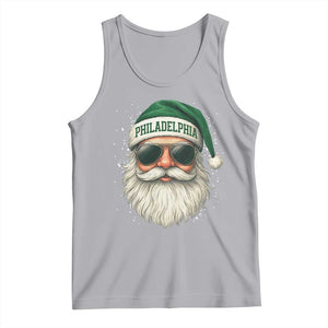 Christmas Philadelphia Fan Tank Top Funny Retro Santa Philly Lovers TS10 Athletic Heather Print Your Wear