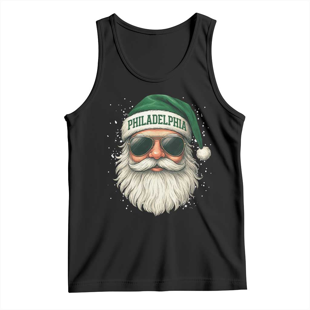 Christmas Philadelphia Fan Tank Top Funny Retro Santa Philly Lovers TS10 Black Print Your Wear