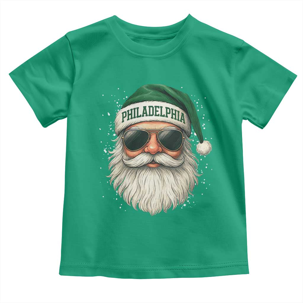 Christmas Philadelphia Fan Toddler T Shirt Funny Retro Santa Philly Lovers TS10 Irish Green Print Your Wear