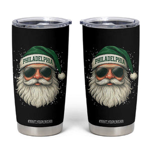 Christmas PFE Tumbler Cup Funny Retro Santa Philly Lovers TS10 Black Print Your Wear