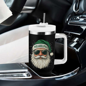 Christmas PFE Tumbler With Handle Funny Retro Santa Philly Lovers TS10 Print Your Wear