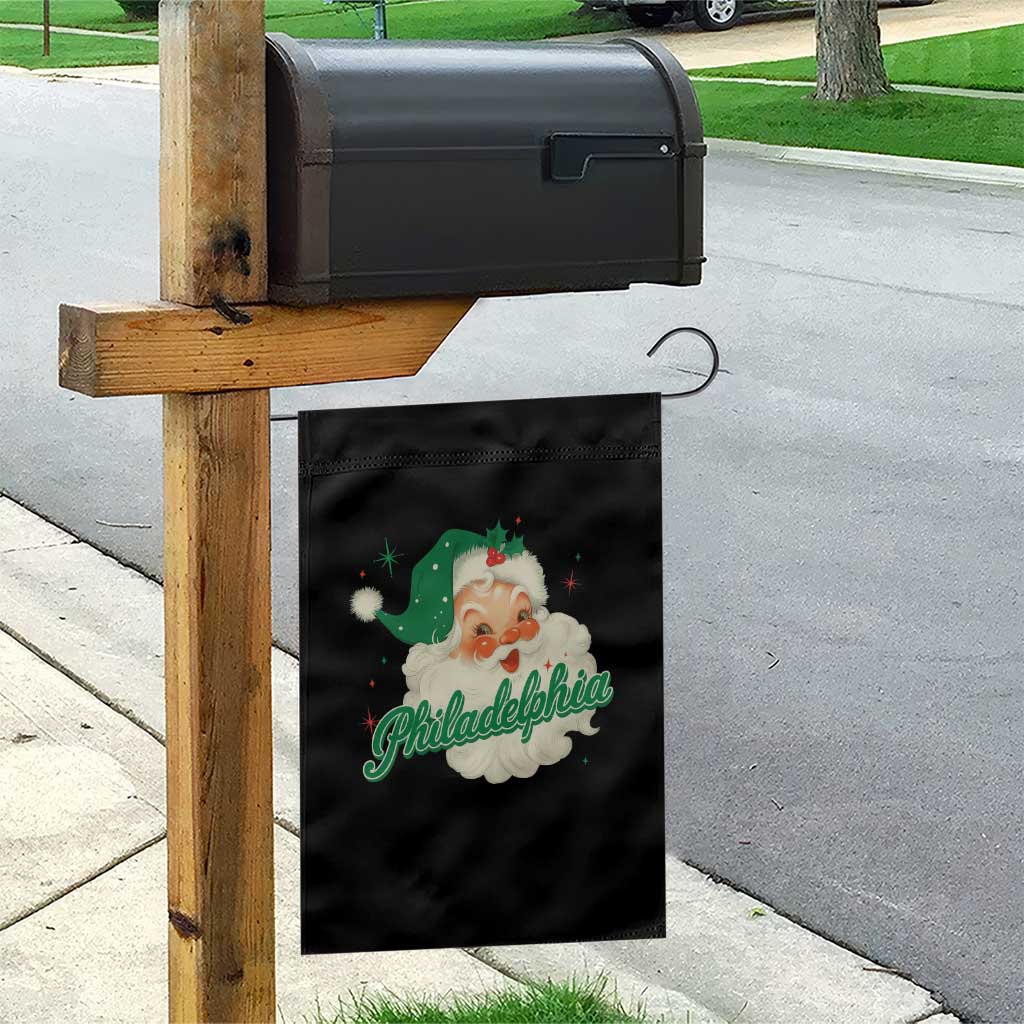 Christmas Philly Lover Garden Flag Vintage Santa EF Football Fan TS10 Print Your Wear