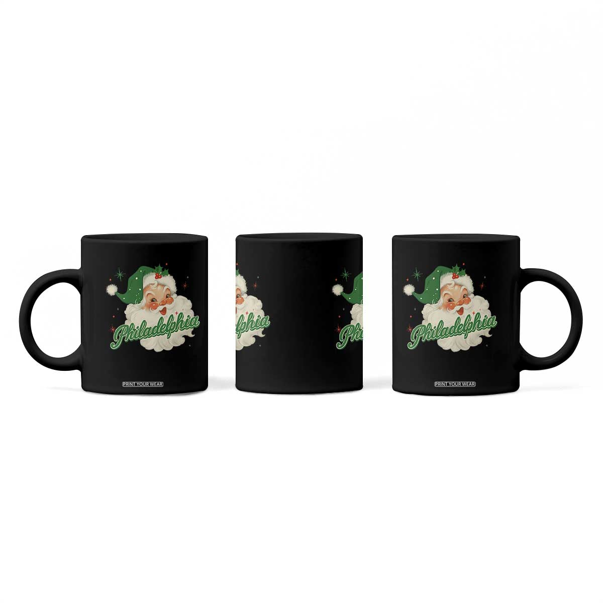Christmas Philly Lover Coffee Mug Vintage Santa EF Football Fan TS10 Print Your Wear