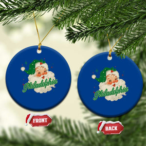 Christmas Philly Lover Ceramic Ornament Vintage Santa EF Football Fan TS10 1pc Blue Print Your Wear