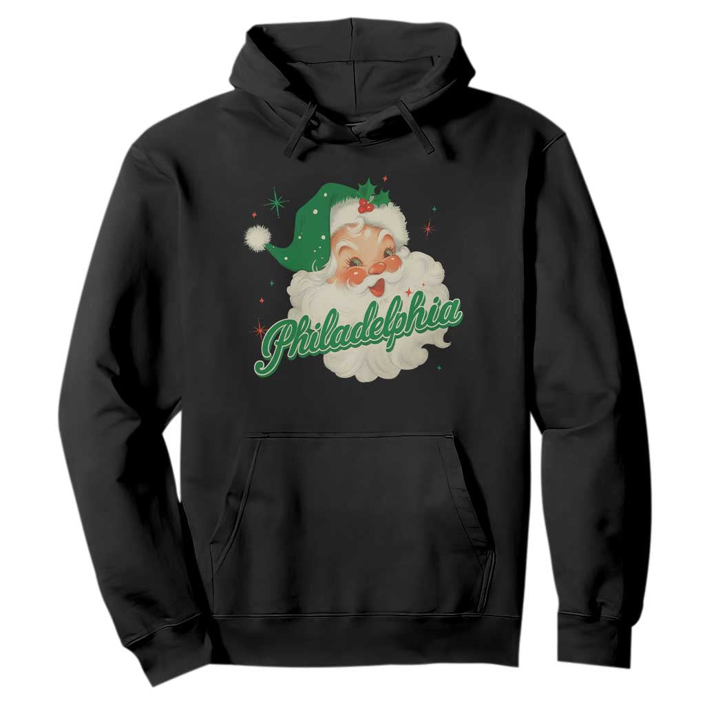 Christmas Philly Lover Hoodie Vintage Santa EF Football Fan TS10 Black Print Your Wear