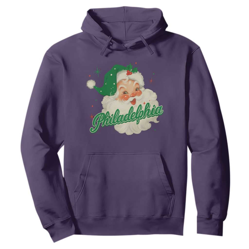 Christmas Philly Lover Hoodie Vintage Santa EF Football Fan TS10 Purple Print Your Wear