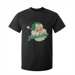 Christmas Philadelphia Football T Shirt For Kid Vintage Santa Philly Lovers TS10 Black Print Your Wear