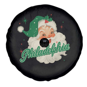 Christmas Philly Lover Spare Tire Cover Vintage Santa EF Football Fan TS10 Print Your Wear
