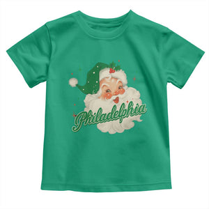 Christmas Philadelphia Football Toddler T Shirt Vintage Santa Philly Lovers TS10 Irish Green Print Your Wear