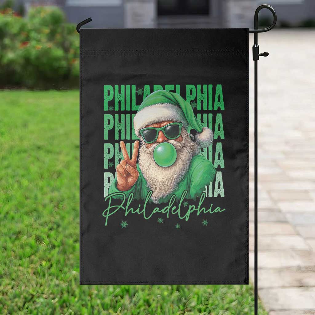 Philadelphia Football Christmas Garden Flag Santa Retro Philly Fan TS10 Print Your Wear